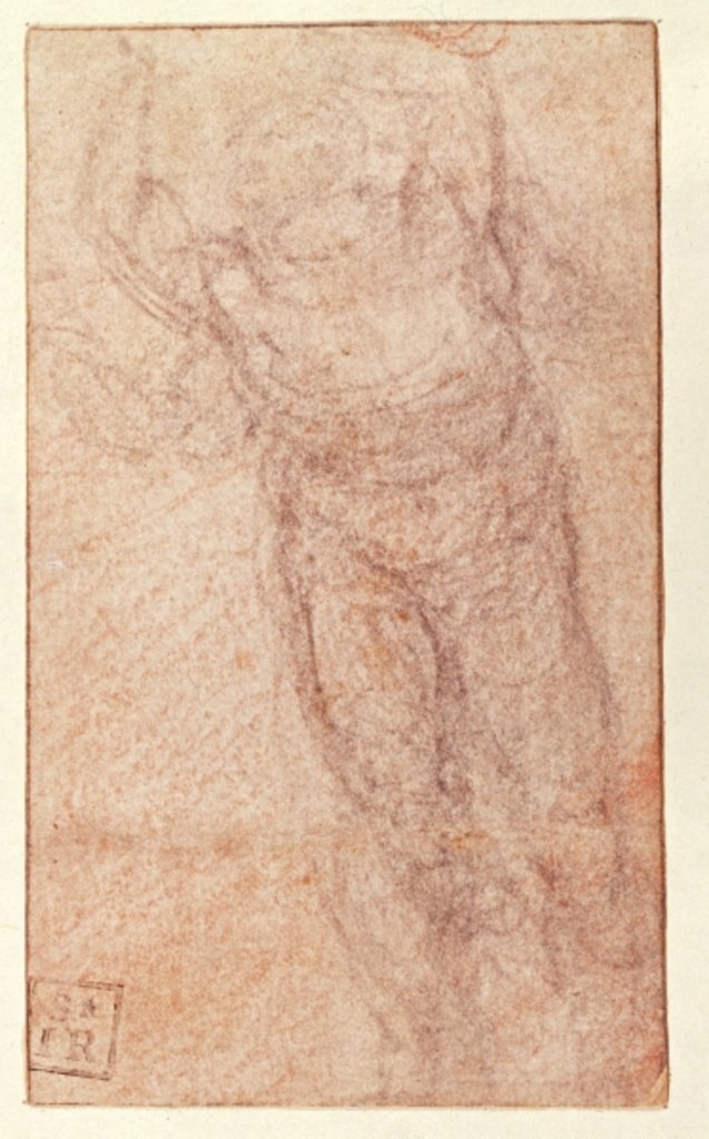 Detail of Study for 'The Resurrection', c.1532-34 by Michelangelo Buonarroti