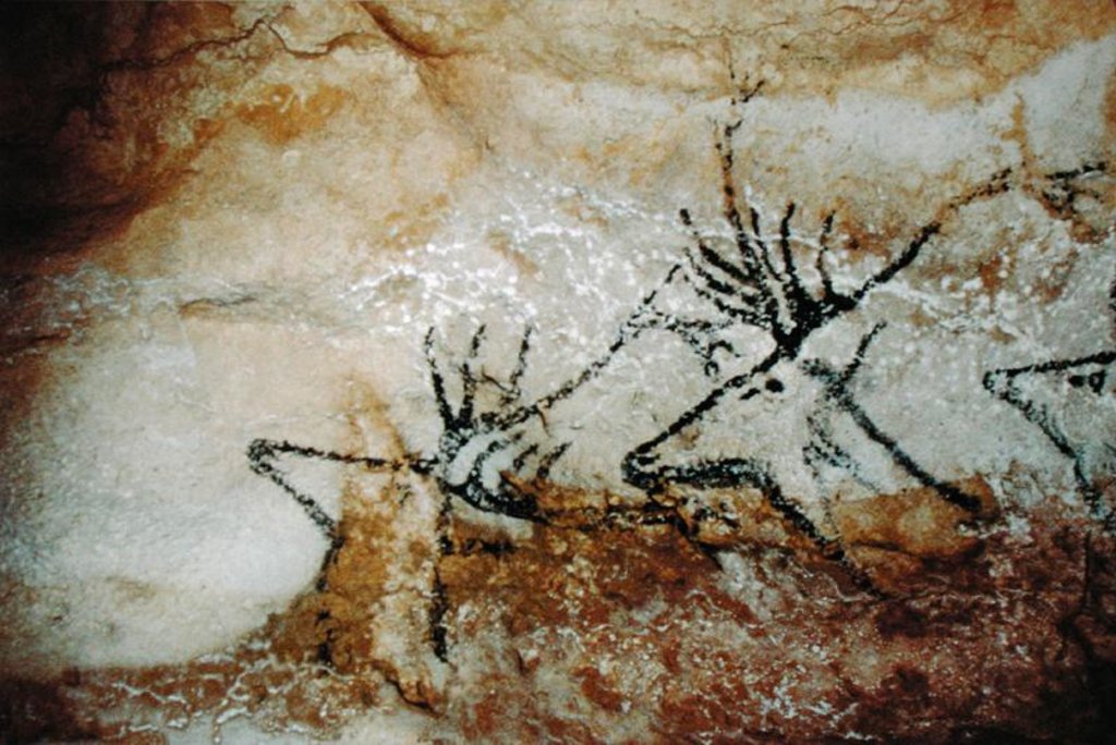 Detail of Frieze of deer, c.17000 BC by Prehistoric Prehistoric