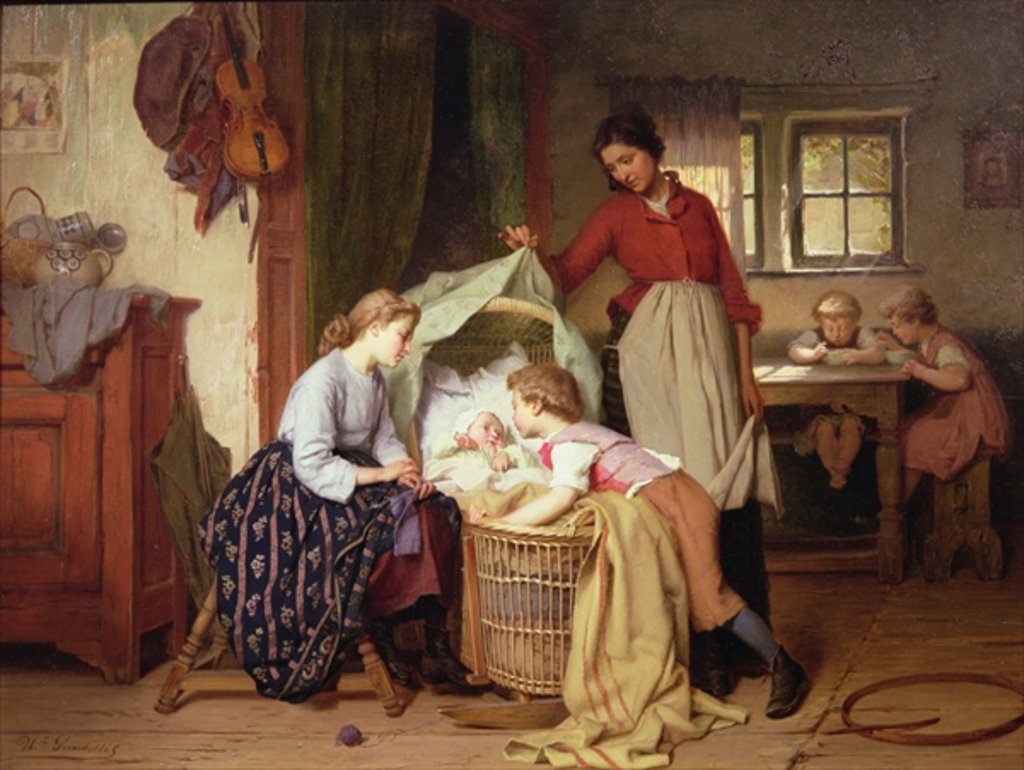 Detail of The Newborn Child by Theodore Gerard