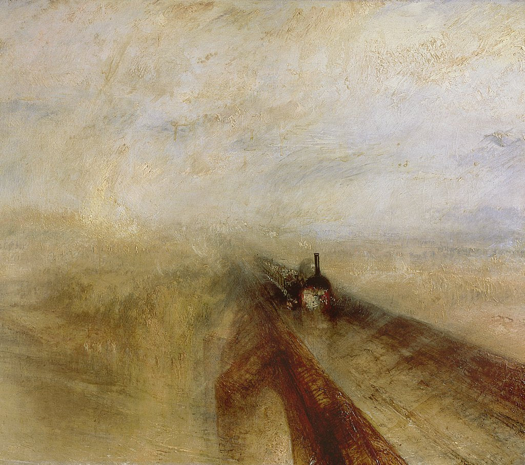 Detail of Rain Steam and Speed, The Great Western Railway, c.1840s by Joseph Mallord William Turner