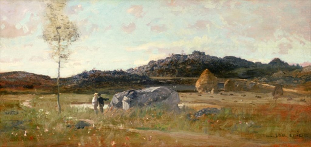 Detail of Summer Landscape by Luigi Loir
