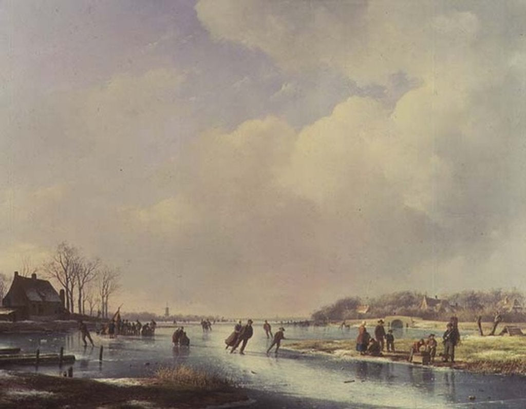 Detail of Winter Scene by Andreas Schelfhout