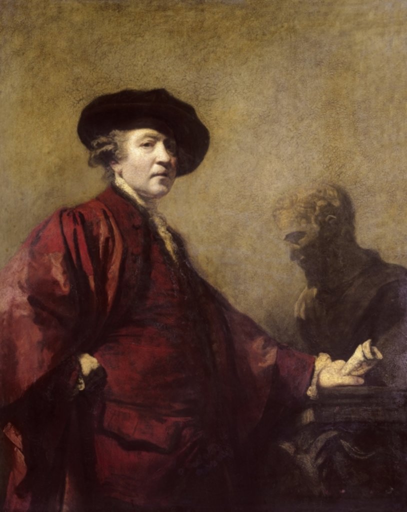 Detail of Self portrait, c.1779-80 by Joshua Reynolds