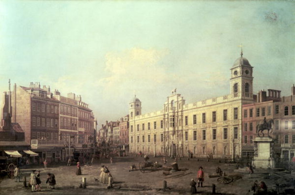 Detail of Northumberland House by Canaletto