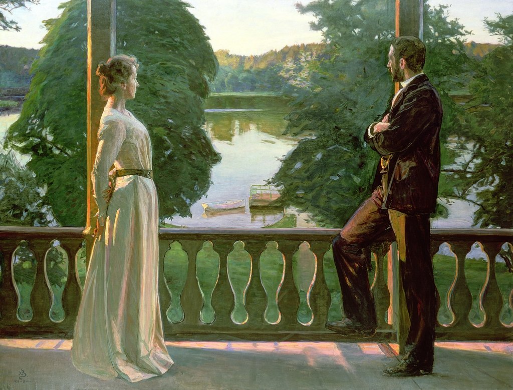 Detail of Nordic Summer Evening, 1899-1900 by Sven Richard Bergh