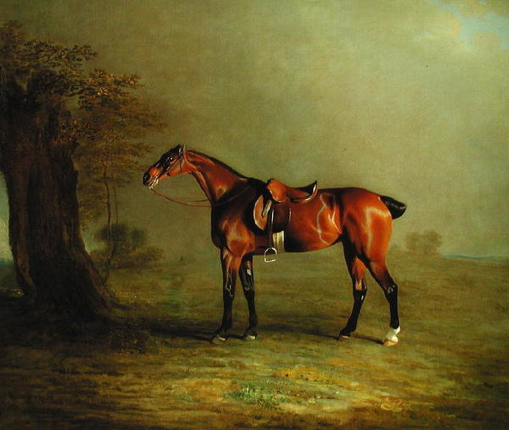 Detail of Racehorse by Benjamin Marshall