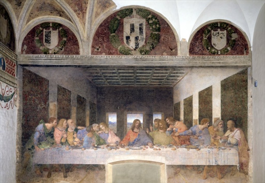 Detail of The Last Supper, 1495-97 by Leonardo da Vinci