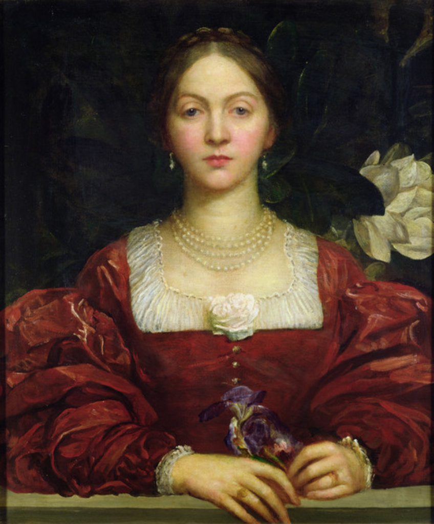 Detail of Portrait of Countess of Airlie by George Frederic Watts