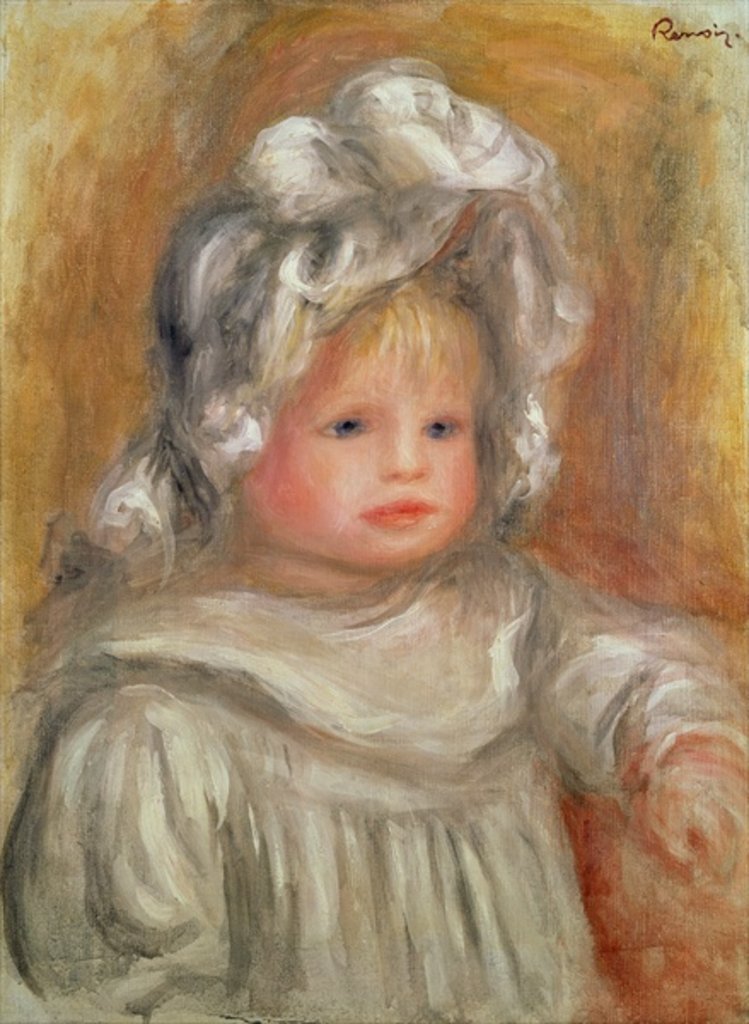 Detail of Portrait of a Child by Pierre Auguste Renoir