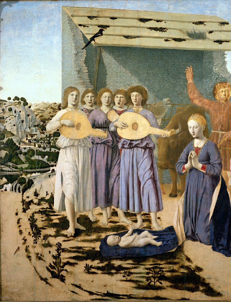 Detail of Nativity, 1470-75 by Piero della Francesca
