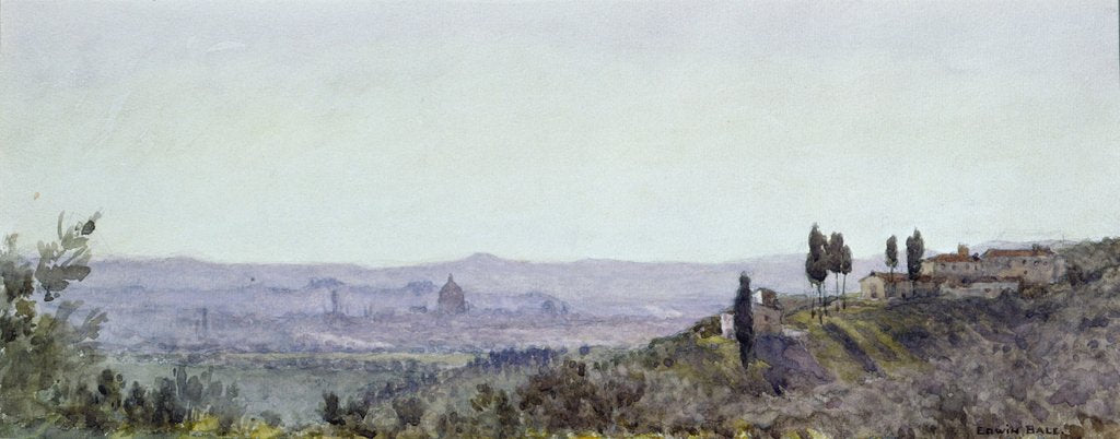 Detail of Florence from Settignano by Edwin Bale