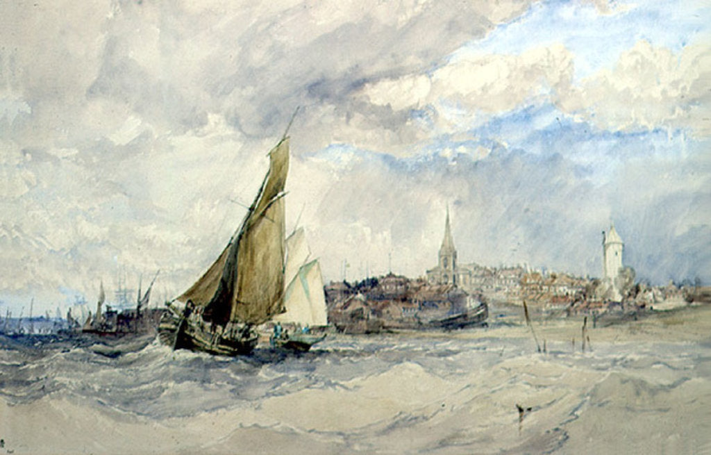 Detail of Harwich by Charles Bentley