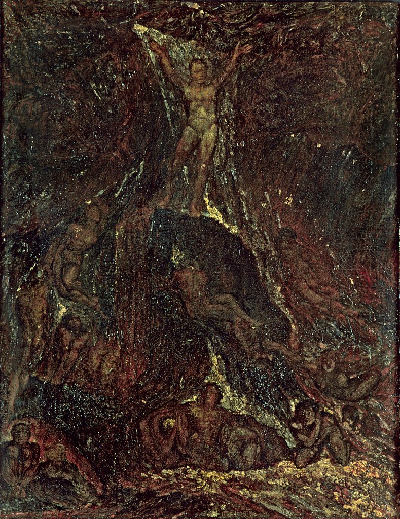 Detail of Satan Calling up his Legions by William Blake