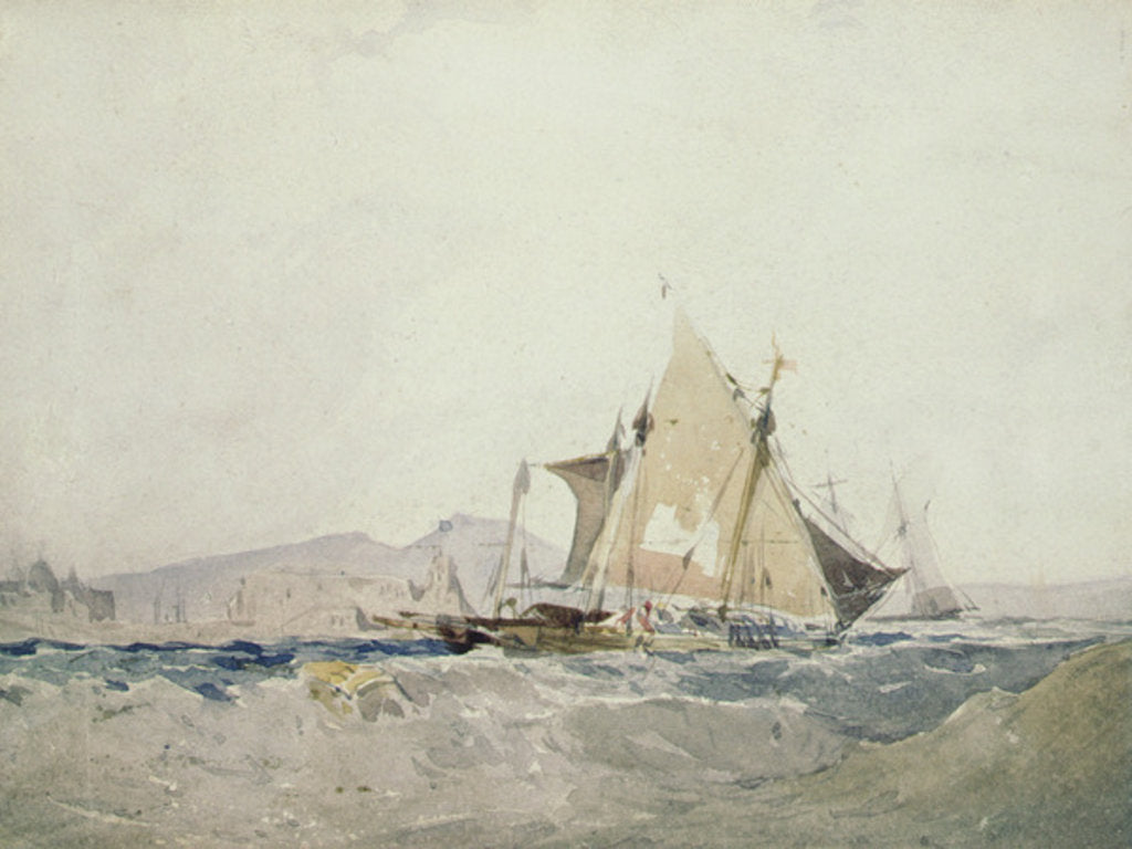 Detail of Seascape by Richard Parkes (attr. to) Bonington