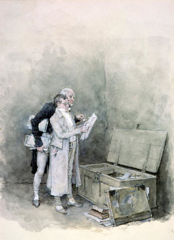 Detail of The Deed Chest by George Henry Boughton