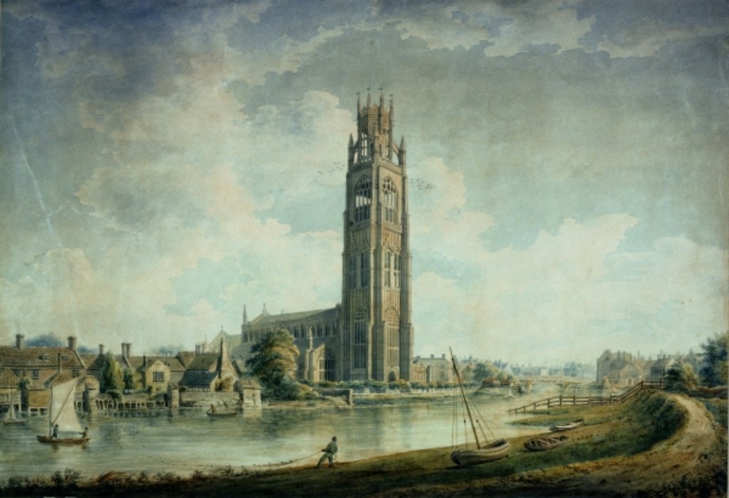 Detail of Boston Stump: view from the South-west by John Buckler