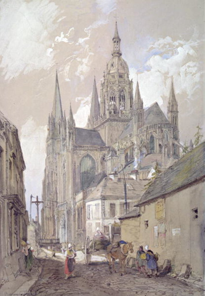 Detail of Bayeux Cathedral, View from the South East by John Burgess