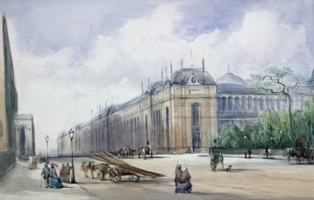 Detail of South-east Aspect of the 1862 Exhibition Building, looking along Cromwell Road by William Callow