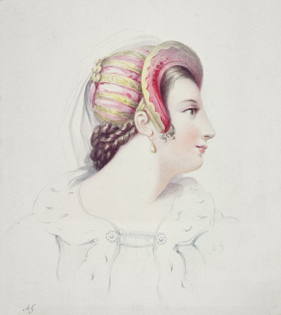 Detail of Johannah by Margaret Sarah Carpenter