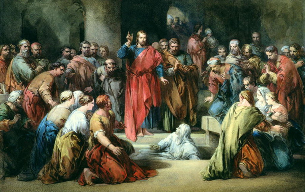 Detail of The Raising of Lazarus by George Cattermole