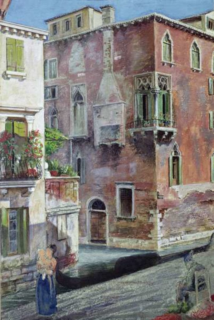 Detail of A Scene in Venice by Caspar Purdon Clarke