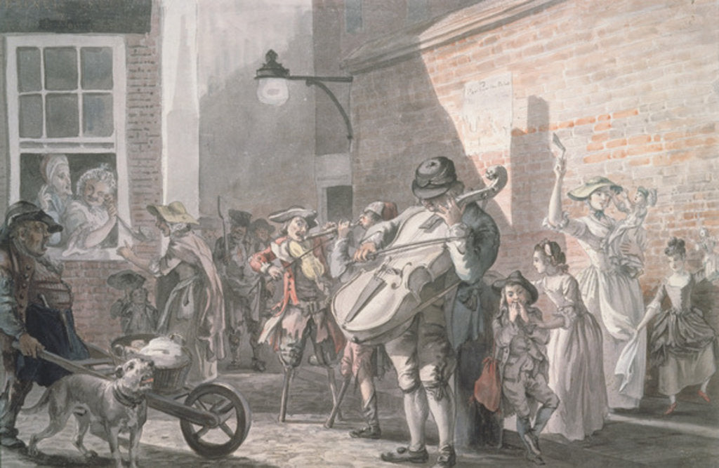 Detail of The Asylum for the Deaf by John Collet