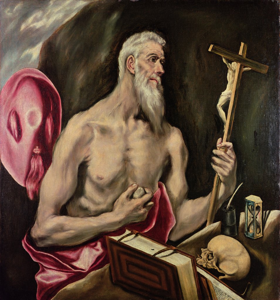Detail of St. Jerome by El Greco