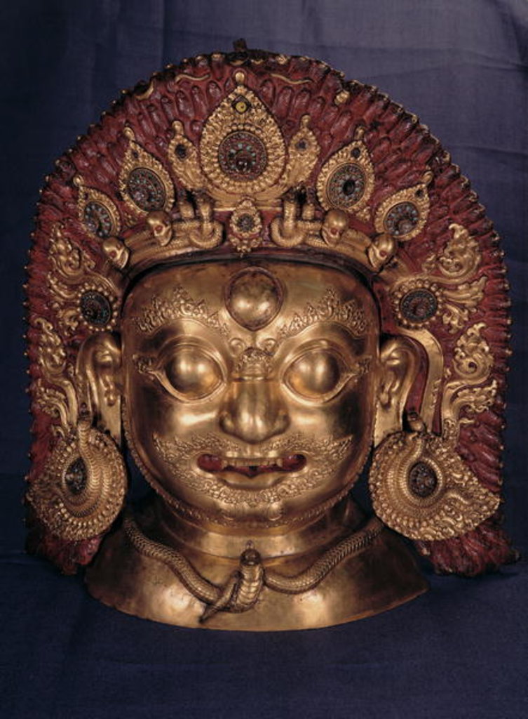 Detail of Head of Bhairava, late 17th century by Anonymous