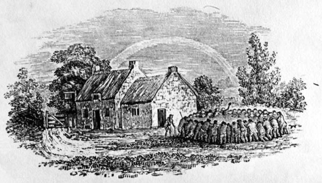 Detail of Cockfight Outside an Inn, c.1801 by Thomas Bewick