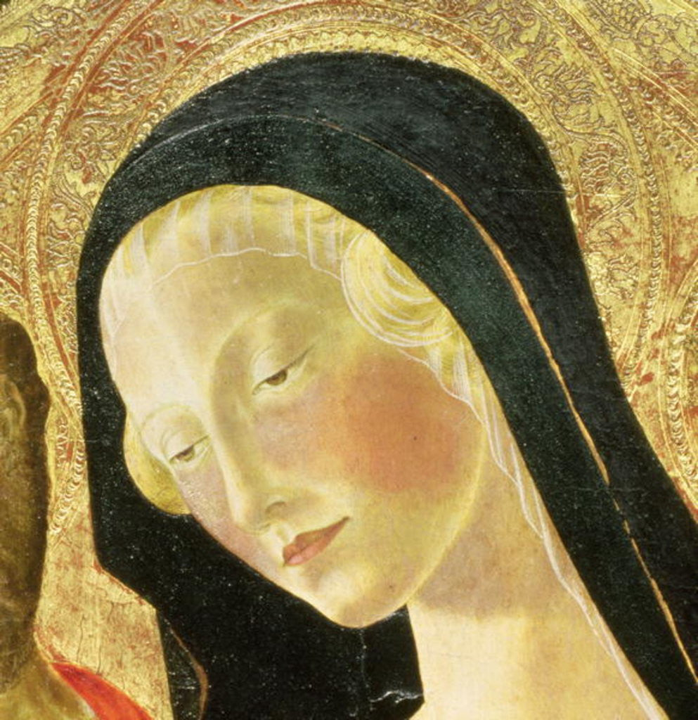 Detail of Madonna and Child by Neroccio di Landi