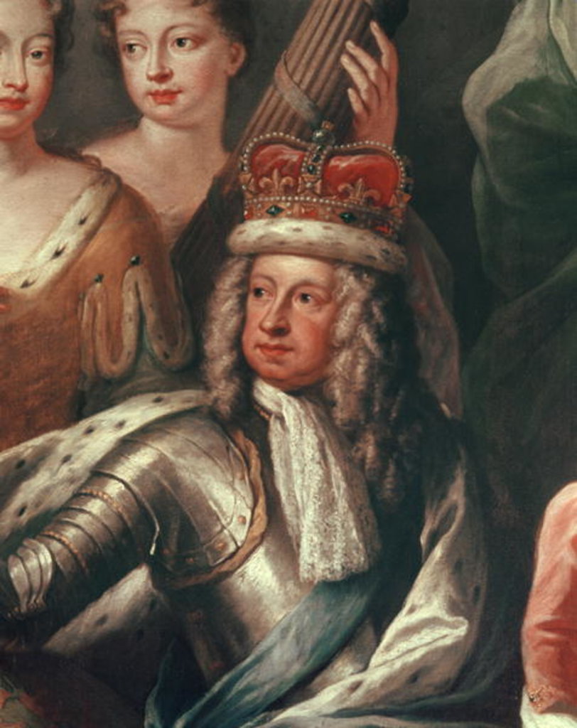 Detail of Detail of George I from the Painted Hall, Greenwich by James Thornhill