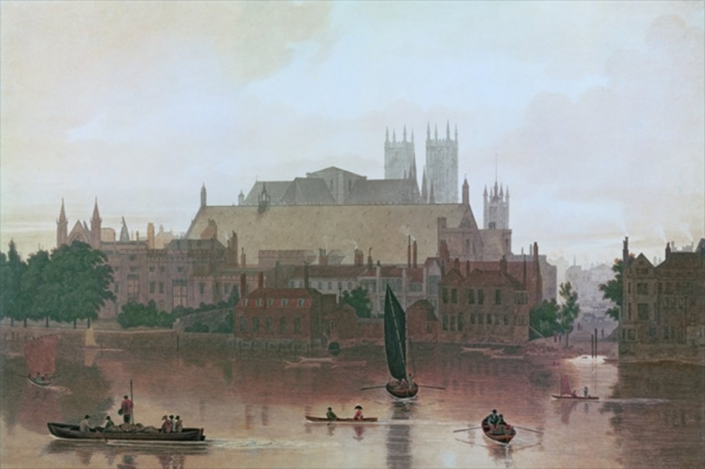 Detail of The Houses of Parliament by George Fennel Robson