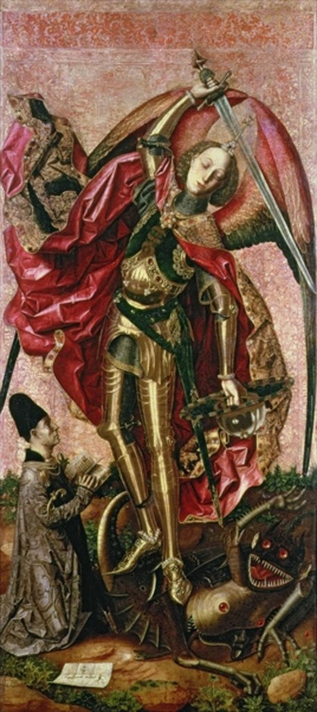 Detail of St. Michael and the Dragon by Bermejo