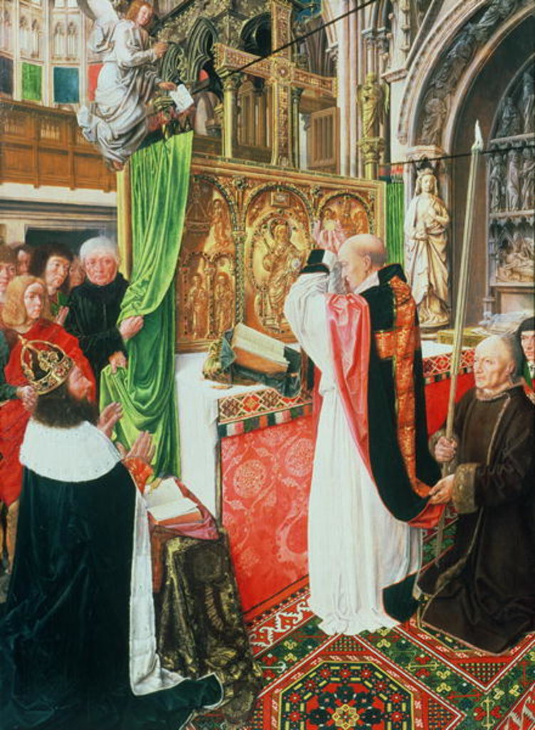 Detail of The Mass of St. Giles, c.1500 by Master of St. Giles