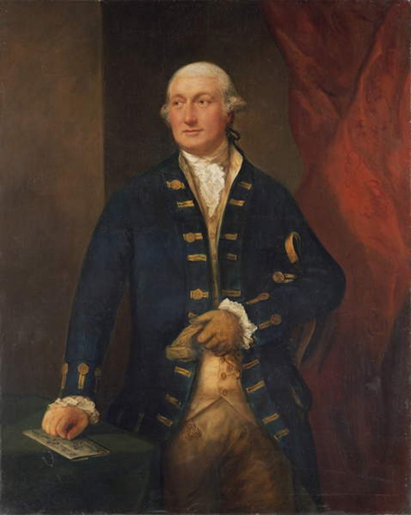 Detail of Admiral Thomas Graves, 1785 by Thomas Gainsborough