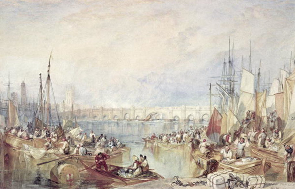 Detail of The Port of London by Joseph Mallord William Turner