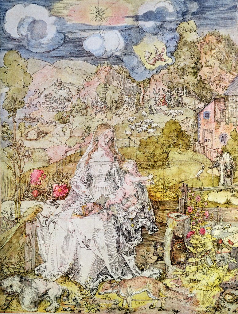 Detail of Madonna and Child by Albrecht Dürer or Duerer