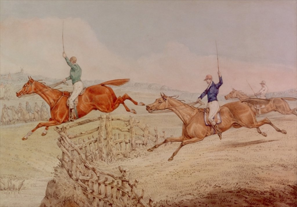 Detail of Jumping a Fence by Henry Thomas Alken