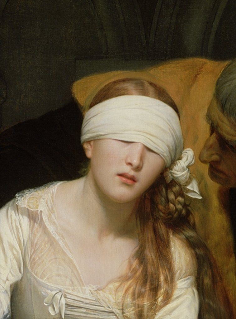 Detail of The Execution of Lady Jane Grey, 1833 by Hippolyte Delaroche