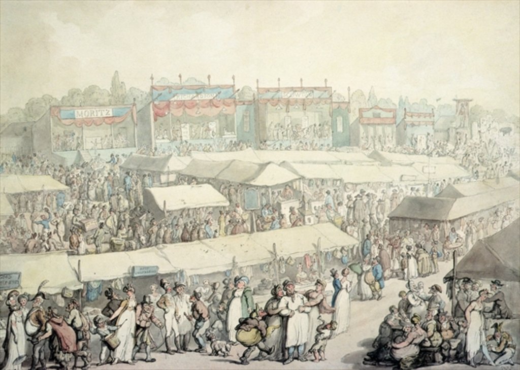Detail of Brook Green Fair by Thomas Rowlandson