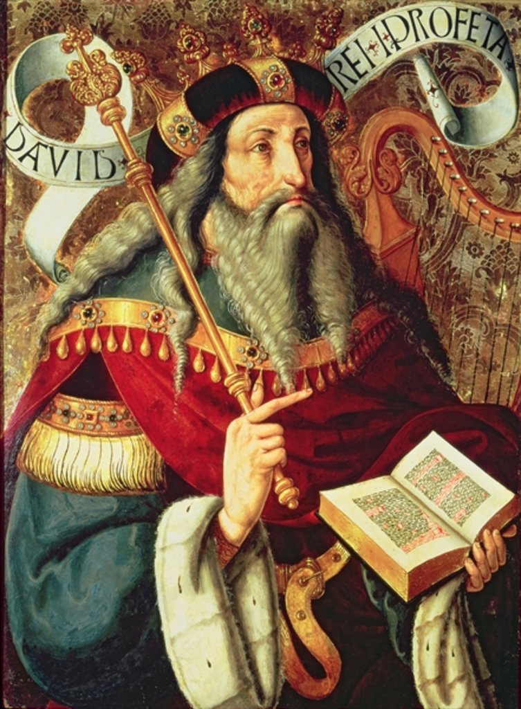 Detail of The Prophet David by Master of Riofrio