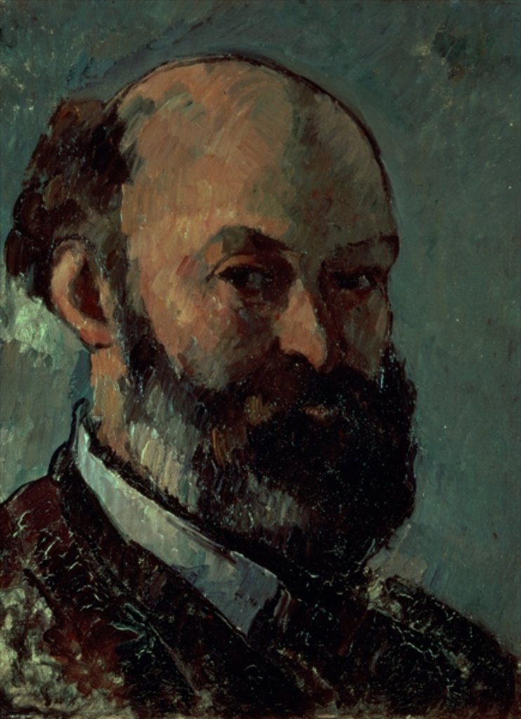 Detail of Self portrait by Paul Cezanne