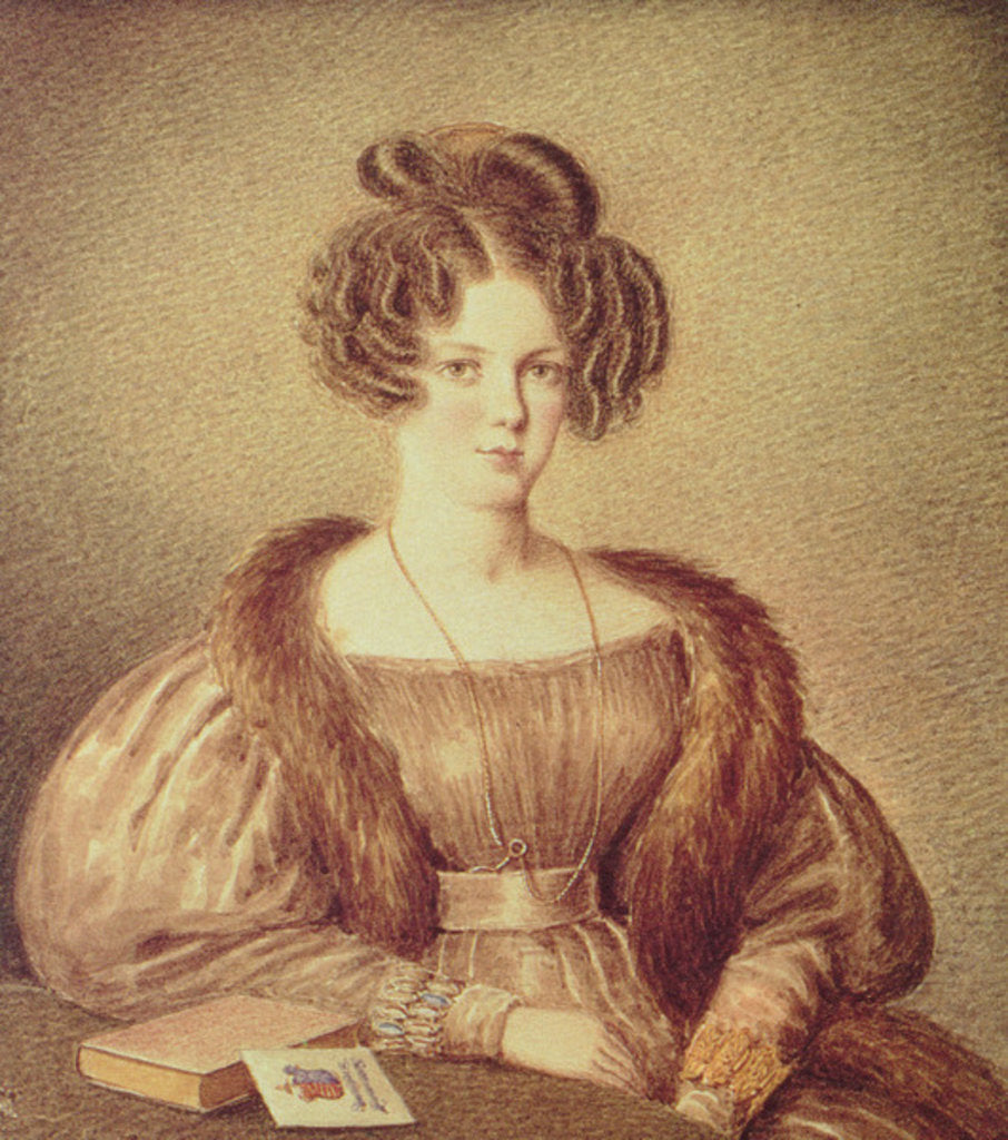 Detail of Portrait of Rosamond Best by Mary Ellen Best