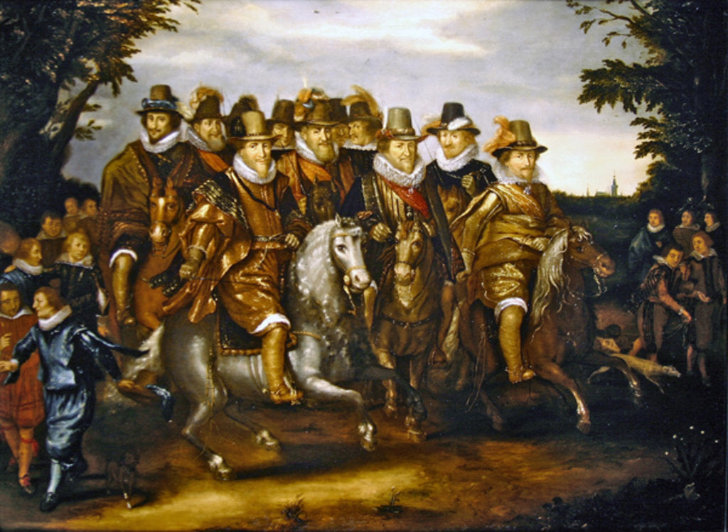Detail of The Princes of Orange by Adriaen van de Venne