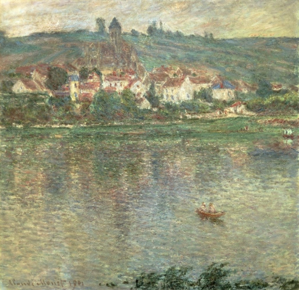 Detail of Vetheuil by Claude Monet