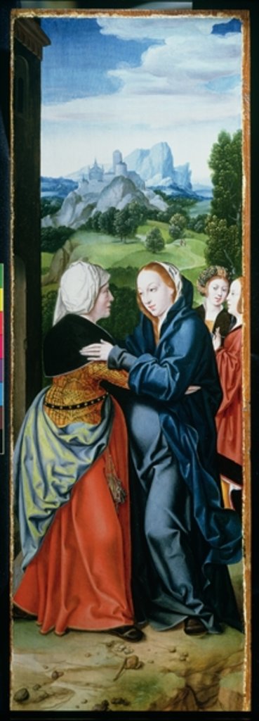 Detail of The Visitation by Bartholomaeus the Elder Bruyn
