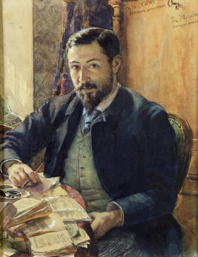 Detail of Portrait of Thomas Lemas by Paul Merwart