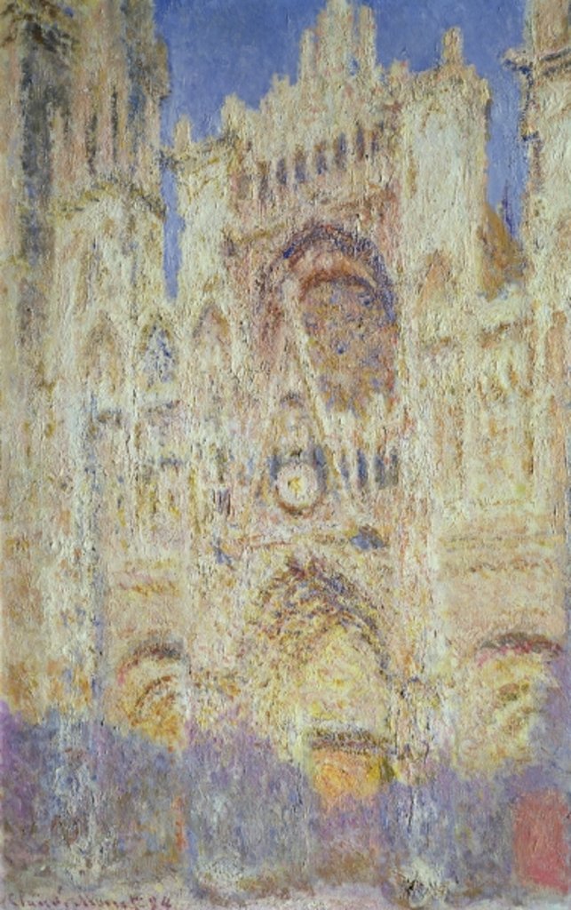 Detail of Rouen Cathedral at Sunset, 1894 by Claude Monet