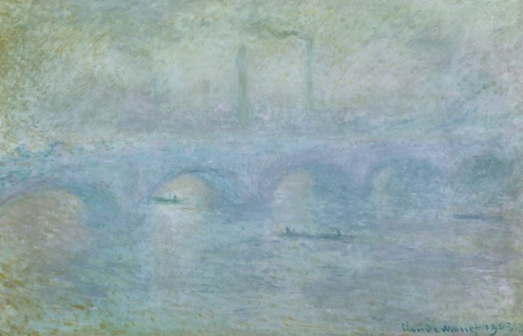 Detail of Waterloo Bridge, Effect of Fog, 1903 by Claude Monet