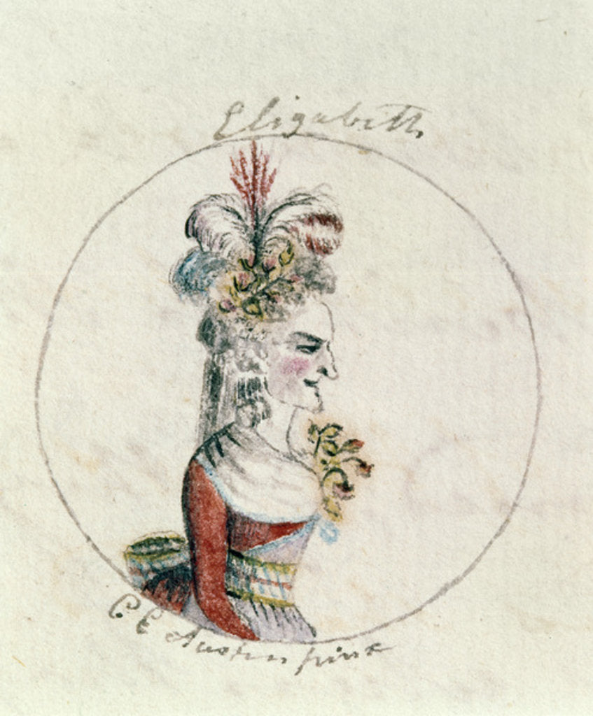 Detail of Queen Elizabeth I, c.1790 by Cassandra Austen